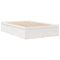 vidaXL Bed with Mattress White 140x190 cm Solid Wood Pine