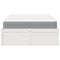 vidaXL Bed with Mattress White 140x190 cm Solid Wood Pine