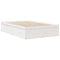 vidaXL Bed with Mattress White 120x190 cm Small Double Solid Wood Pine