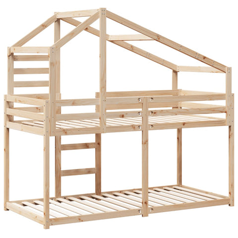 vidaXL Bunk Bed without Mattress 80x200 cm Solid Wood Pine