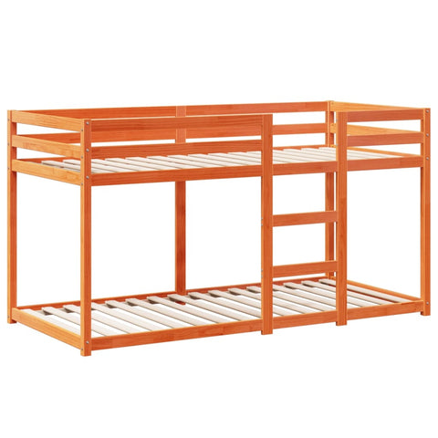 vidaXL Bunk Bed without Mattress Wax Brown 90x200 cm Solid Wood Pine