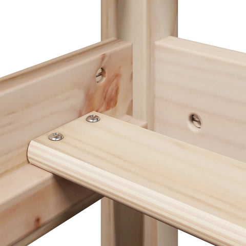 vidaXL High Sleeper Bed without Mattress 90x200 cm Solid Wood Pine