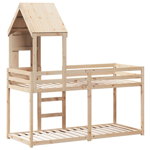 vidaXL Bunk Bed without Mattress 80x200 cm Solid Wood Pine