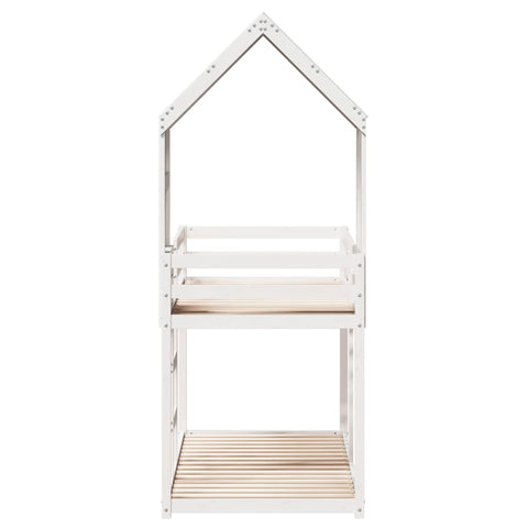 vidaXL Bunk Bed without Mattress White 80x200 cm Solid Wood Pine