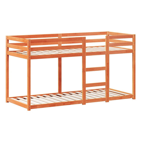 vidaXL Bunk Bed without Mattress Wax Brown 90x200 cm Solid Wood Pine