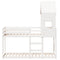 vidaXL Bunk Bed without Mattress White 90x190 cm Single Solid Wood Pine