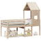 vidaXL High Sleeper Bed without Mattress 80x200 cm Solid Wood Pine