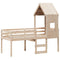 vidaXL High Sleeper Bed without Mattress 80x200 cm Solid Wood Pine