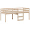 vidaXL High Sleeper Bed without Mattress 80x200 cm Solid Wood Pine