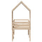 vidaXL High Sleeper Bed without Mattress 80x200 cm Solid Wood Pine