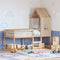vidaXL High Sleeper Bed without Mattress 80x200 cm Solid Wood Pine