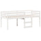 vidaXL High Sleeper Bed without Mattress White 80x200 cm Solid Wood Pine