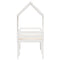 vidaXL High Sleeper Bed without Mattress White 80x200 cm Solid Wood Pine
