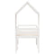 vidaXL High Sleeper Bed without Mattress White 90x200 cm Solid Wood Pine