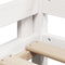 vidaXL Loft Bed with Ladder and Roof without Mattress White 90x200 cm