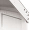 vidaXL Loft Bed with Ladder and Roof without Mattress White 90x200 cm