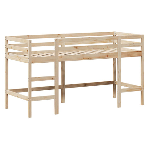 vidaXL Loft Bed with Ladder and Roof without Mattress 90x190 cm Single