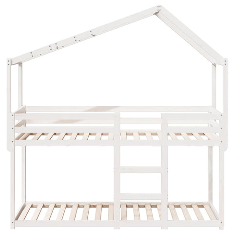 vidaXL Bunk Bed without Mattress White 90x200 cm Solid Wood Pine