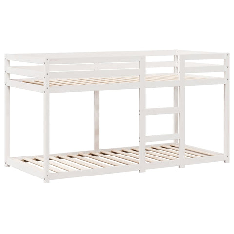 vidaXL Bunk Bed without Mattress White 80x200 cm Solid Wood Pine