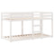 vidaXL Bunk Bed without Mattress White 80x200 cm Solid Wood Pine