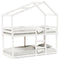 vidaXL Bunk Bed without Mattress White 90x190 cm Single Solid Wood Pine