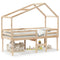 vidaXL High Sleeper Bed without Mattress 80x200 cm Solid Wood Pine