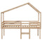 vidaXL High Sleeper Bed without Mattress 80x200 cm Solid Wood Pine