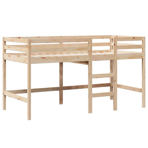 vidaXL High Sleeper Bed without Mattress 80x200 cm Solid Wood Pine