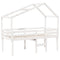 vidaXL High Sleeper Bed without Mattress White 80x200 cm Solid Wood Pine