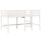 vidaXL High Sleeper Bed without Mattress White 80x200 cm Solid Wood Pine
