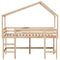vidaXL Loft Bed with Ladder and Roof without Mattress 90x200 cm
