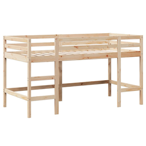 vidaXL Loft Bed with Ladder and Roof without Mattress 90x200 cm