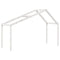 vidaXL Loft Bed with Ladder and Roof without Mattress White 80x200 cm