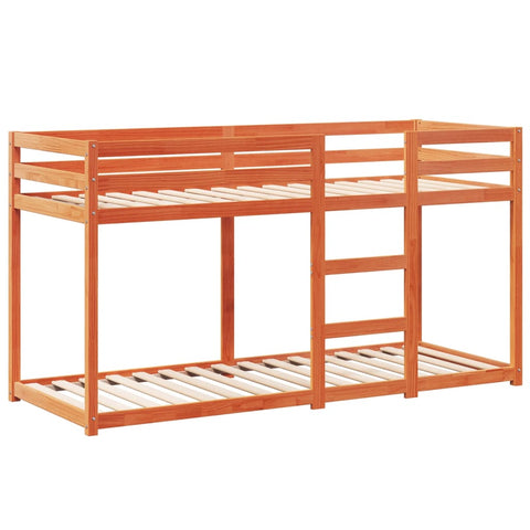 vidaXL Bunk Bed without Mattress Wax Brown 90x200 cm Solid Wood Pine