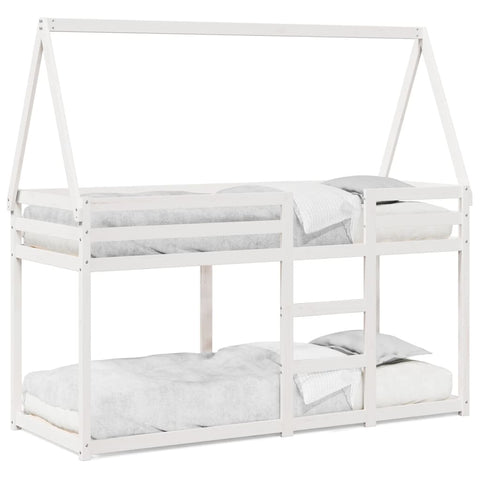 vidaXL Bunk Bed without Mattress White 80x200 cm Solid Wood Pine