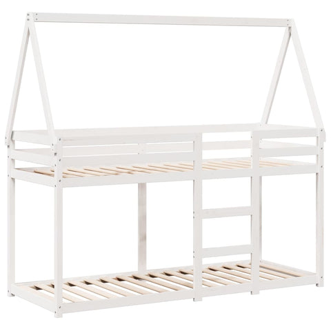 vidaXL Bunk Bed without Mattress White 80x200 cm Solid Wood Pine