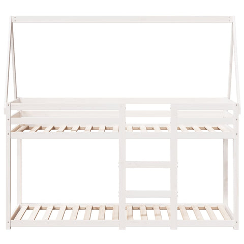 vidaXL Bunk Bed without Mattress White 80x200 cm Solid Wood Pine