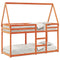 vidaXL Bunk Bed without Mattress Wax Brown 80x200 cm Solid Wood Pine