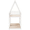 vidaXL Bunk Bed without Mattress White 75x190 cm Small Single Solid Wood Pine