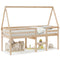 vidaXL High Sleeper Bed without Mattress 80x200 cm Solid Wood Pine