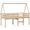 vidaXL High Sleeper Bed without Mattress 80x200 cm Solid Wood Pine