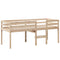 vidaXL High Sleeper Bed without Mattress 80x200 cm Solid Wood Pine