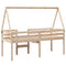 vidaXL High Sleeper Bed without Mattress 80x200 cm Solid Wood Pine