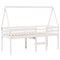 vidaXL High Sleeper Bed without Mattress White 80x200 cm Solid Wood Pine