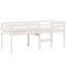 vidaXL High Sleeper Bed without Mattress White 80x200 cm Solid Wood Pine