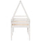 vidaXL High Sleeper Bed without Mattress White 80x200 cm Solid Wood Pine