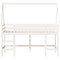 vidaXL Loft Bed with Ladder and Roof without Mattress White 80x200 cm
