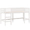 vidaXL Loft Bed with Ladder and Roof without Mattress White 80x200 cm