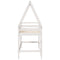 vidaXL Loft Bed with Ladder and Roof without Mattress White 80x200 cm