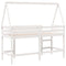 vidaXL Loft Bed with Ladder and Roof without Mattress White 80x200 cm